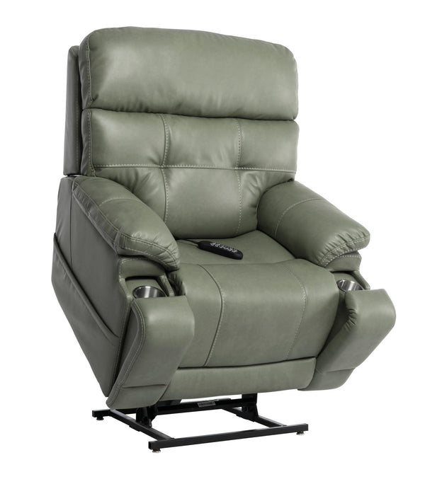 Mega Motion Infi Elite Infinite Position Power Lift Recliner Chair with Adjustable Headrest Lumbar & Air Bladder Massage in Olive