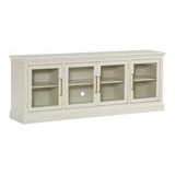 byron 84" tv console with 4-doors in white