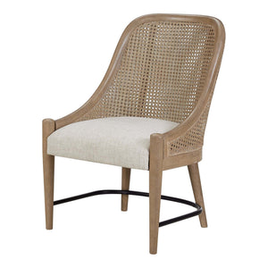 Heritage Coastal Breeze Living Cane Back Host Chair in Sand Finish