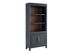 aspenhome alexander door bookcase in midnight
