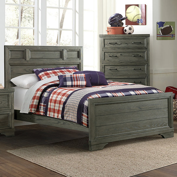 westwood baby foundry full bed in brushed pewter *** (kit sku: one fn-br-2707rr-bpt (bed rails) and one fn-fb-2745fb-bpt-hfb (full headboard and footboard).)