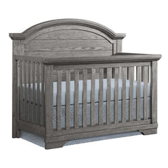 westwood baby foundry arch top convertible crib in brushed pewter