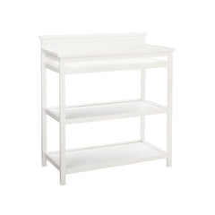 westwood baby emery changer shelves with pad in white