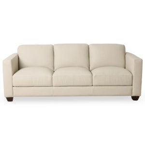 Hudson's Furniture Shilo Leather Sofa in Oslo Pebble