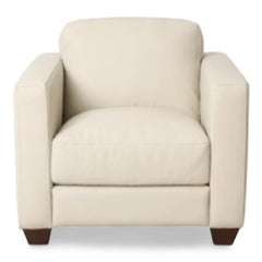 Hudson's Furniture Shilo Leather Chair in Oslo Pebble