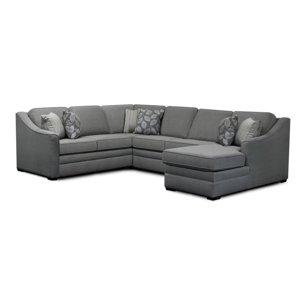 England Furniture Thomas 4-Piece Fabric Sectional in Dano Natural