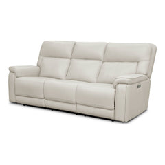 Moto Motion Harmony Triple Power Sofa with Home Theater & Middle Speaker & Air Massage & 3-Zone Heating & Zero Gravity In Sorrento Dove Leather