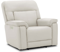 Moto Motion Harmony Recliner with Home Theater & Multi Media & Air Massage, 3-Zone Heating & Zero Gravity In Sorrento Dove Leather