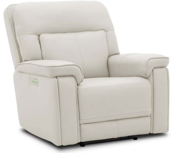 Moto Motion Harmony Recliner with Home Theater & Multi Media & Air Massage, 3-Zone Heating & Zero Gravity In Sorrento Dove Leather