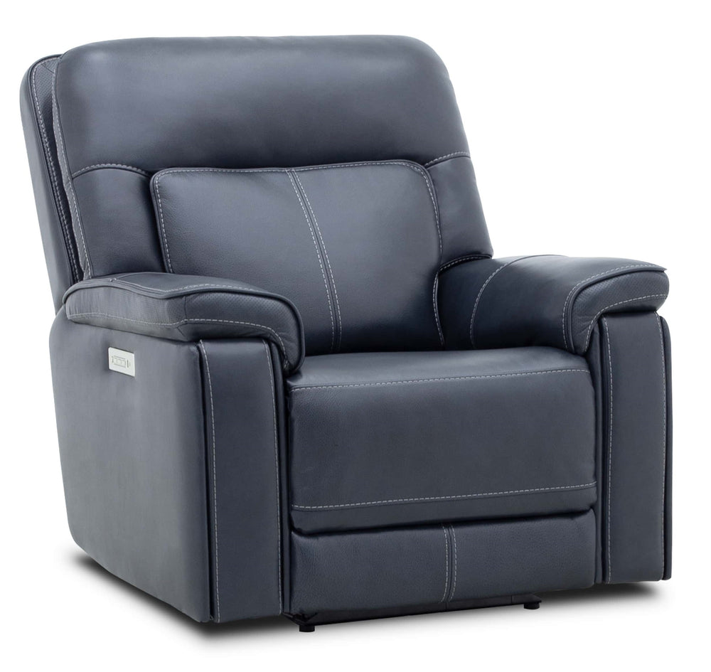 Moto Motion Harmony Recliner with Home Theater Immersive Multi Media, Air Massage, 3-Zone Heating & Zero Gravity In Sorrento Ocean Leather