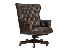 aspenhome jefferson executive chair in burnished walnut
