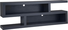 aspenhome mackenzie 74" s tv console table in sandy brown