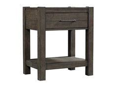 aspenhome mill creek 1-drawer nightstand in carob