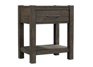 aspenhome mill creek 1-drawer nightstand in carob