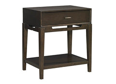 aspenhome sutton 1-drawer nightstand in french roast