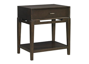 aspenhome sutton 1-drawer nightstand in french roast