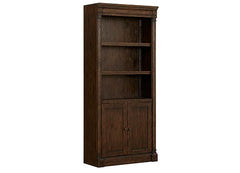 aspenhome jackson door bookcase in turkish coffee