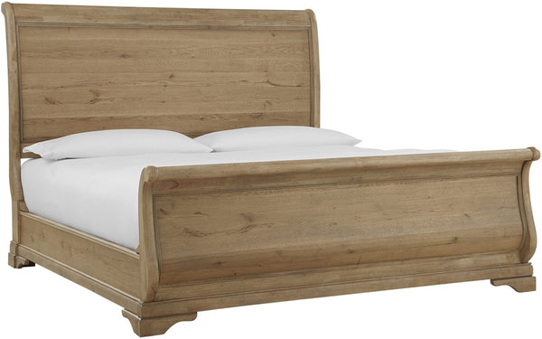 aspenhome chateau philippe king sleigh headboard in cognac