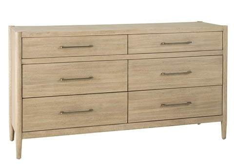 aspenhome shiloh dresser in champagne