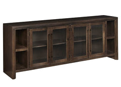 aspenhome tatum 84" tv console with 4-doors in black