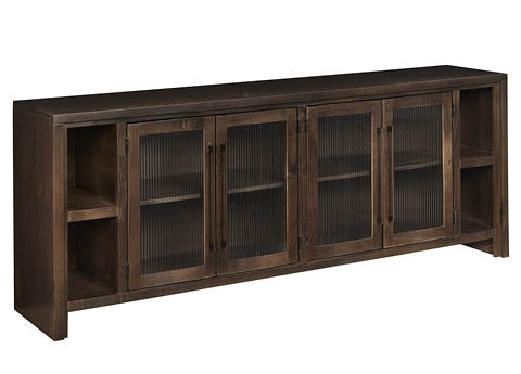 aspenhome tatum 84" tv console with 4-doors in black