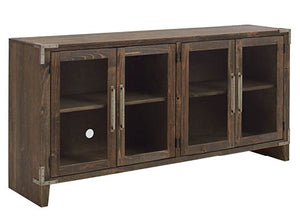 aspenhome quincy 66" tv console with 4-doors in brindle