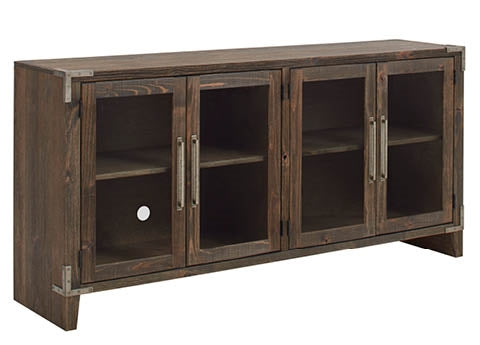 aspenhome quincy 66" tv console with 4-doors in brindle