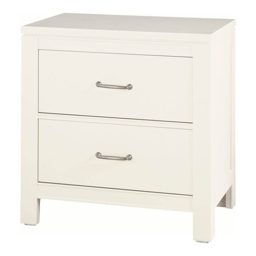 Tide & Timber White Maple 2-Drawer Nightstand