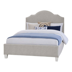 Tide & Timber Grey Oak Queen Grey Antelope Upholstered Headboard