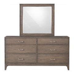 Yutzy Amish Champagne 6-Drawer Dresser in Rustic Grey