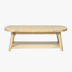 napa furniture aria rectangle coffee table in natural sand