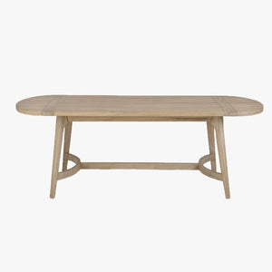 napa furniture aria rectangle dining table in natural sand