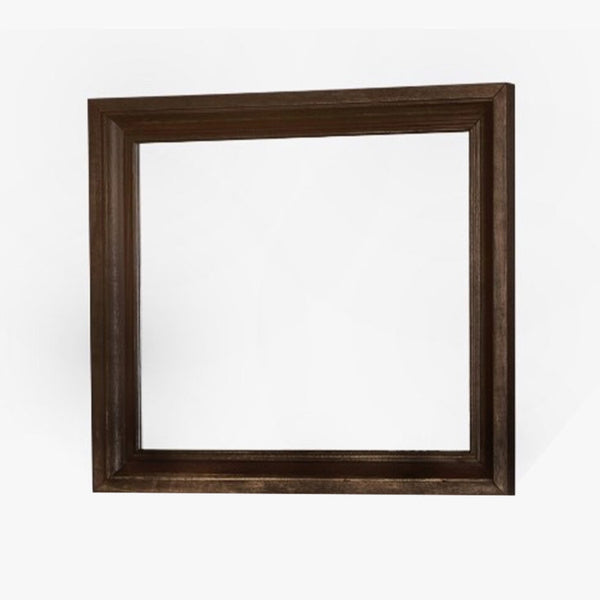 napa furniture grand louie mirror in rustic brown/distressed black