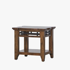 napa furniture whistler retreat chairside table in warm cherry