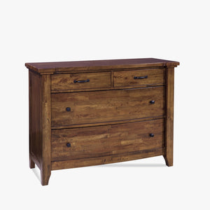 napa furniture whistler retreat media chest in warm cherry