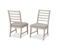 palmetto home panama jack graphite side chair in wire-brushed quarter ash