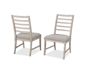 palmetto home panama jack graphite side chair in wire-brushed quarter ash