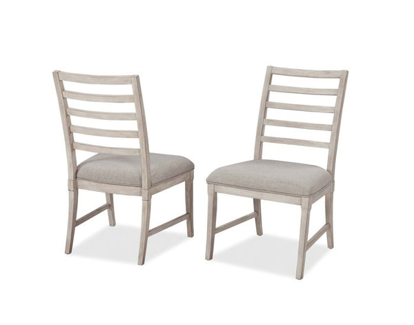 palmetto home panama jack graphite side chair in wire-brushed quarter ash