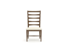 palmetto home panama jack 50th anniversary collection ladder back side chair in medium brown oak