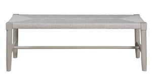 palmetto home pearl bed bench in soft light sand
