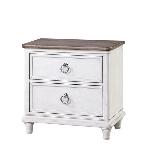 palmetto home panama jack sonoma drawer nightstand in weathered white