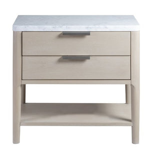 palmetto home pearl leg nightstand in soft light sand