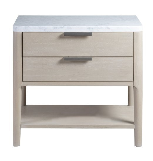 palmetto home pearl leg nightstand in soft light sand