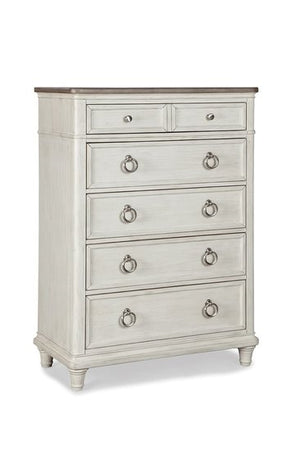 palmetto home panama jack sonoma drawer chest in weathered white