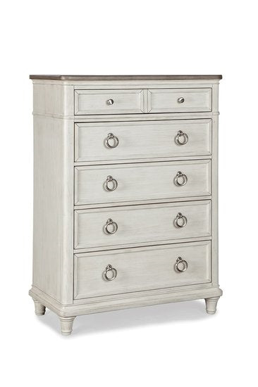 palmetto home panama jack sonoma drawer chest in weathered white