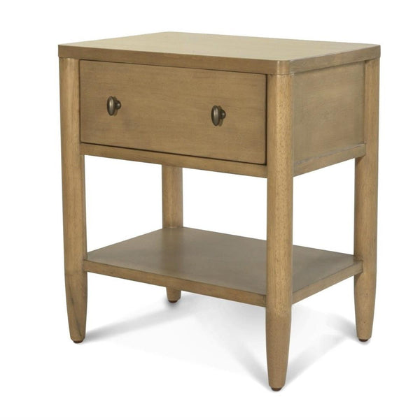 Seawinds Finn & Louise Chatham Warm Maple 1-Drawer USB Nighstand