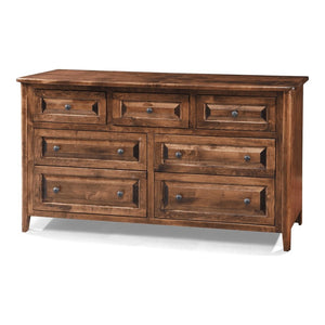 Archbold Amish Essentials Carson Bark 7-Drawer Dresser