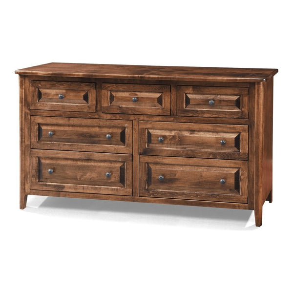 Archbold Amish Essentials Carson Bark 7-Drawer Dresser