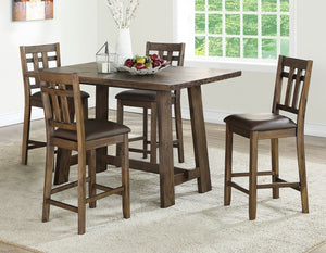 Steve Silver Saranac 7-Piece Counter-Height Dining Set In Mocha