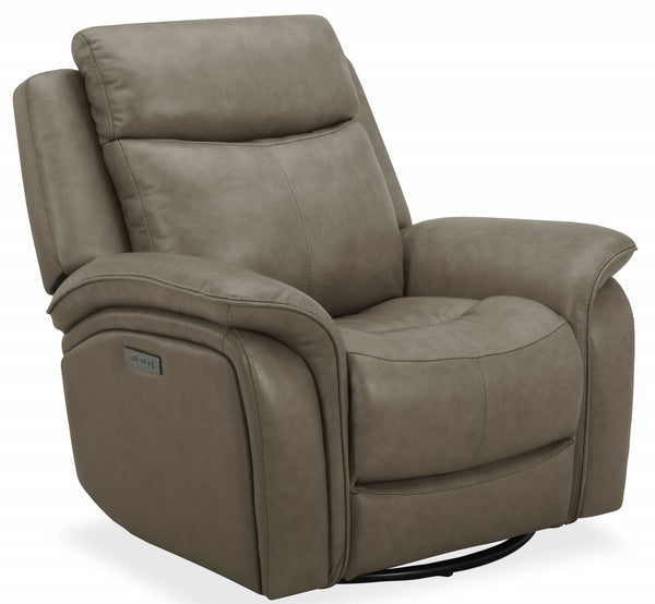 Southern Motion Grant Power Glider Recliner in Cobblestone Leather